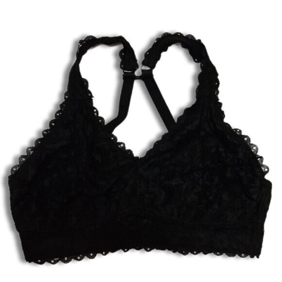 PARFAIT Adriana Black Lace Non-Wired Bralette Longline Bra Sz 36DD - Picture 2 of 16